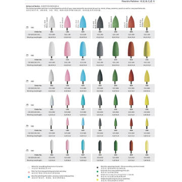 Polisseuses de silicone dentaires de grosses / moyennes / fines